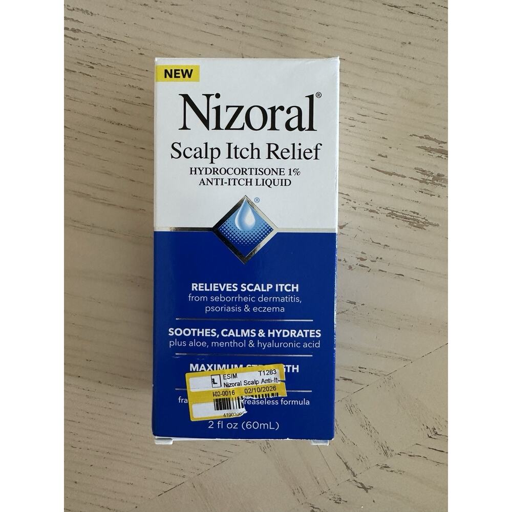 Nizoral Scalp Itch Relief Liquid Relieve Soothe Calms Hydrates After Shampoo 2oz